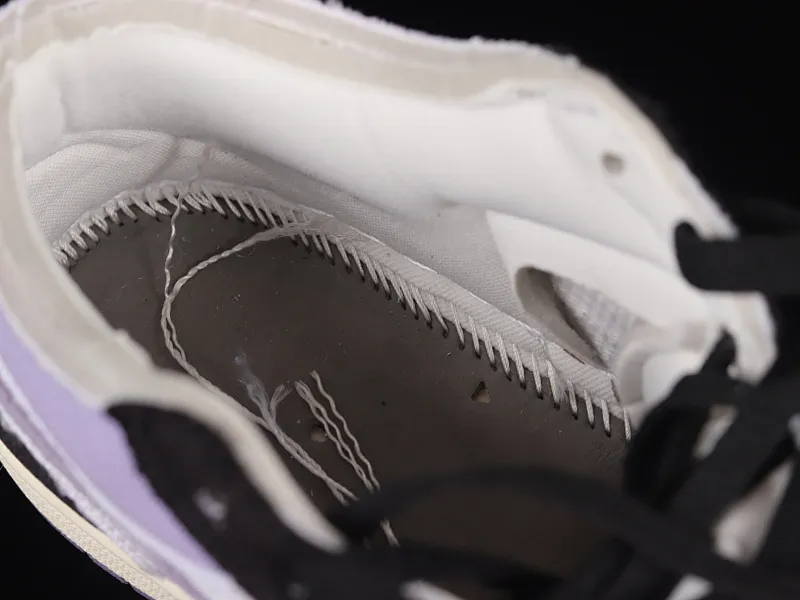 All Categories Air Jordan Jordan Series Basketball Shoes Air Jordan 1 Low Z Edition Air Jordan 1 Low AJ1 Joe 1 Mi White Purple Retro Culture Leisure Sports Shoes DZ4135-002